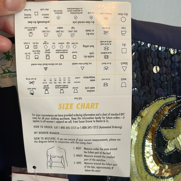 The Quacker factory vintage 90s Halloween sequin vest ghosts pumpkins size M NWT - Picture 7 of 11